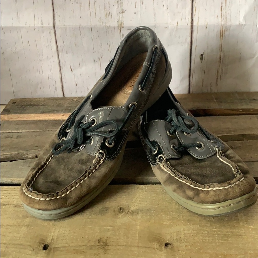 Gray Sperry topsliders
